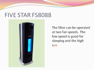 FIVE STAR FS8088 Ionic Air Purifier Review