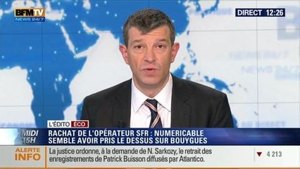 Download Video: L'Édito éco de Nicolas Doze: Rachat de SFR: Numericable semble avoir pris le dessus sur Bouygues - 14/03