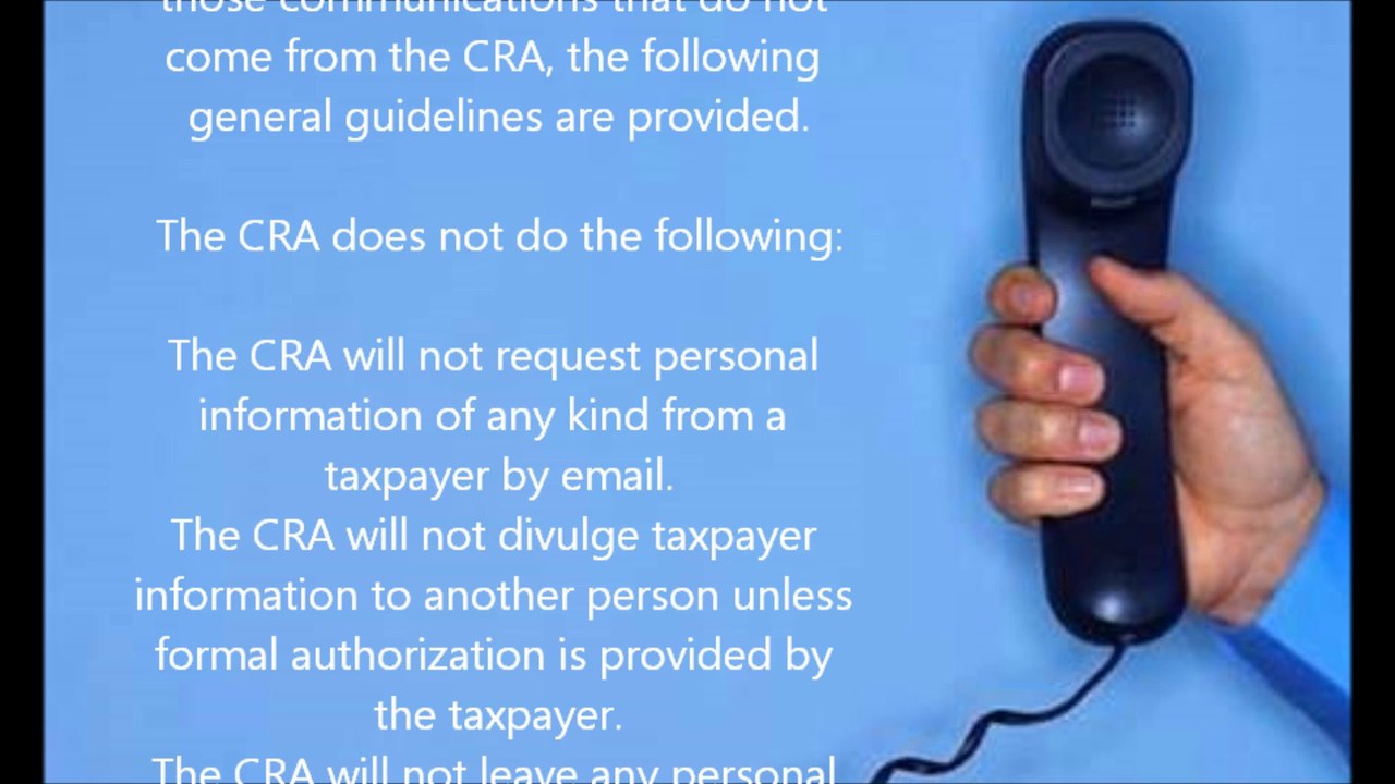 Scammer Down: CRA Agent