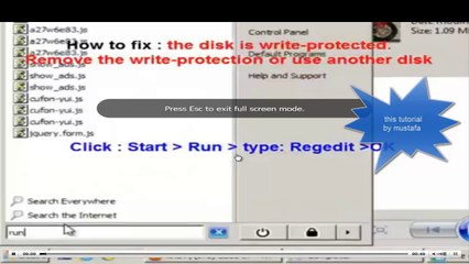 how to unlock  write protected