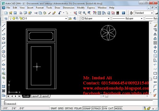 How to make a door in autocad 2d ohd 2