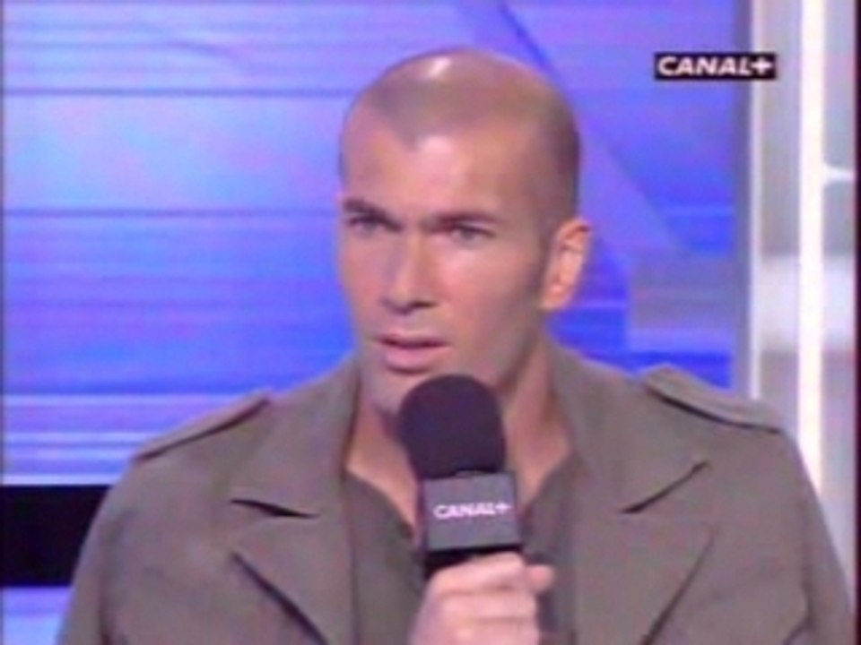 Zidane l'interview canal + explication d