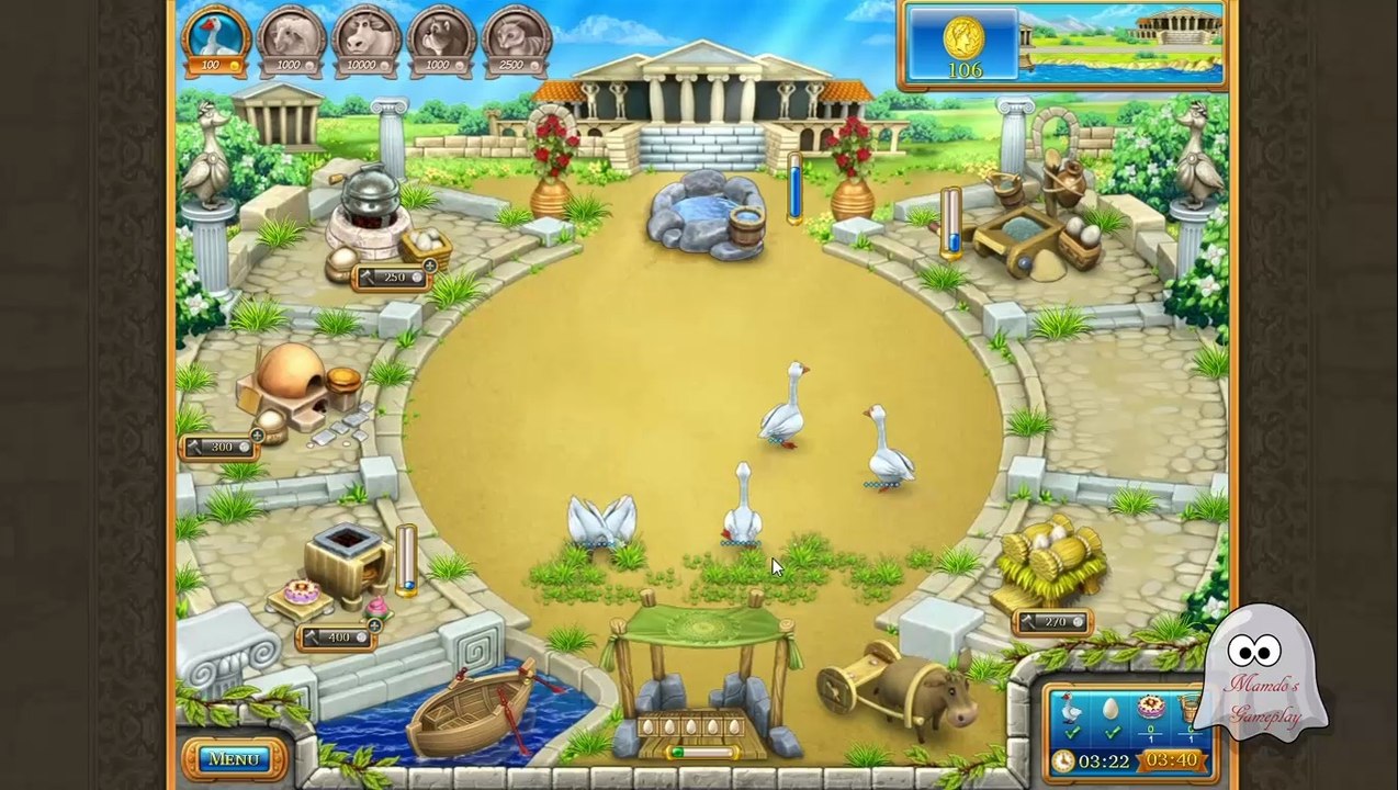 Farm Frenzy Ancient Rome - Gameplay - Chapter 1 (Level 8) - HD (720p)