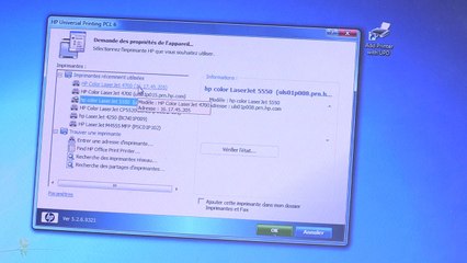 Montage HP imprimante V5