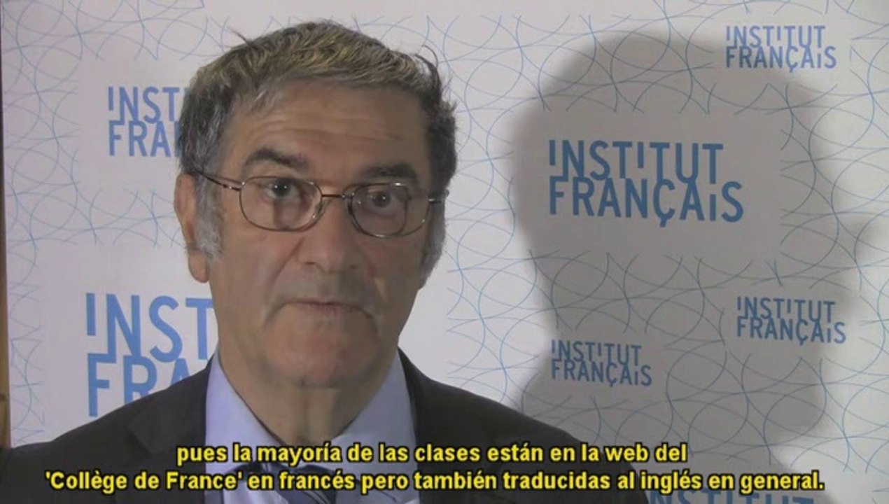 Serge Haroche Prix Nobel de Physique-interview à l'Institut français d'Espagne à Madrid 13 03 2014