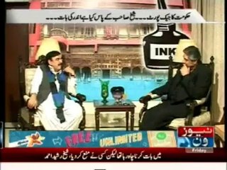 Rana Mubashir @ Prime Time ,With  Sheikh Rasheed  , 14 March 2014