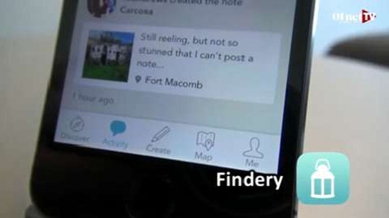 Findery : Partagez par écrit vos endroits préférés - Le test de l'appli smartphone par 01netTV