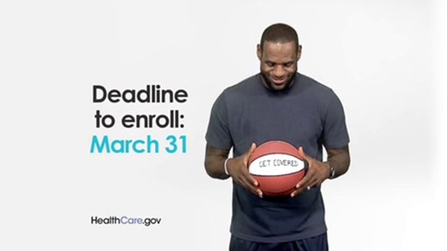 Lebron James HealthCare.gov ad