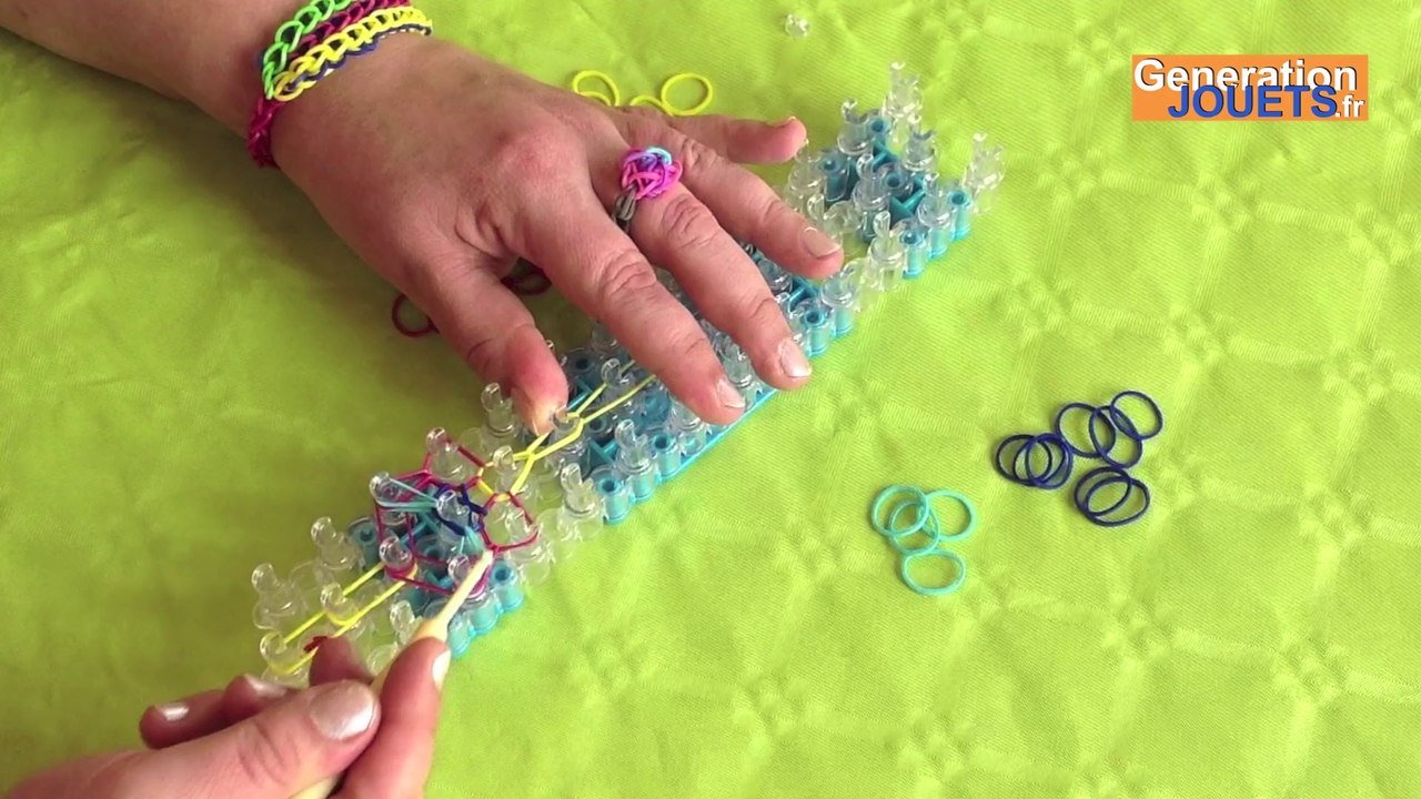 Créer une bague Rainbow Loom