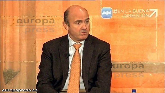 De Guindos: Vamos a bajar los impuestos