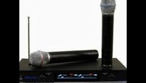 Hisonic VHF Dual Rechargeable Wireless Microphone System, HS8286.