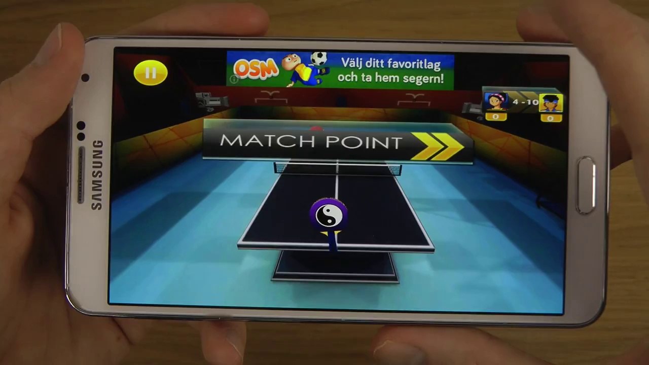 Table Tennis Pro Samsung Galaxy Note 3 HD Gameplay Trailer