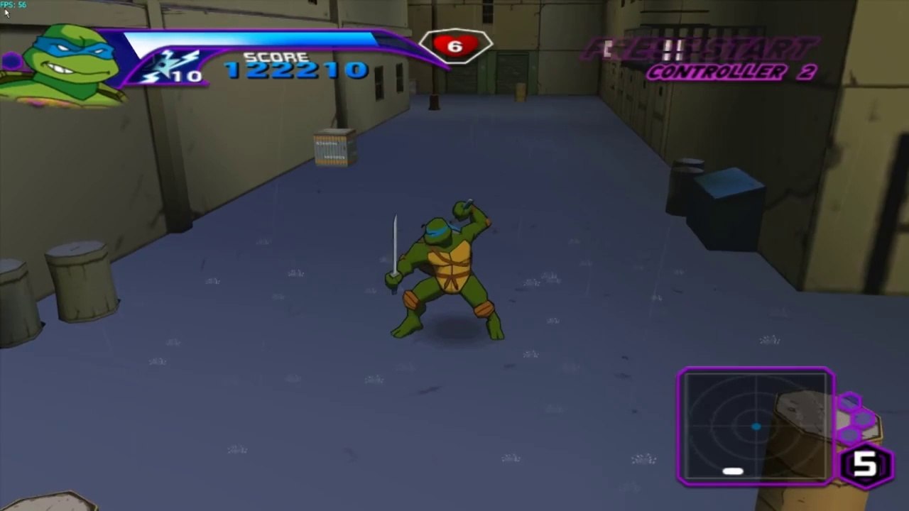 TMNT HD on Dolphin Emulator (Widescreen Hack) part2