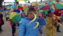 Défilé des écoliers  à la 27e Fête cantonale des musiques vaudoises