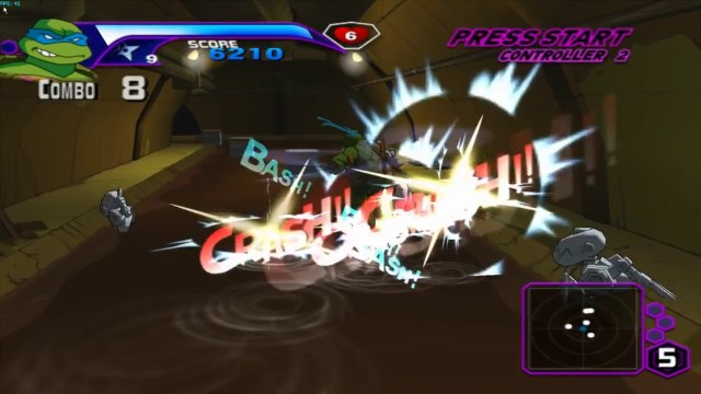 TMNT HD on Dolphin Emulator (Widescreen Hack) part1