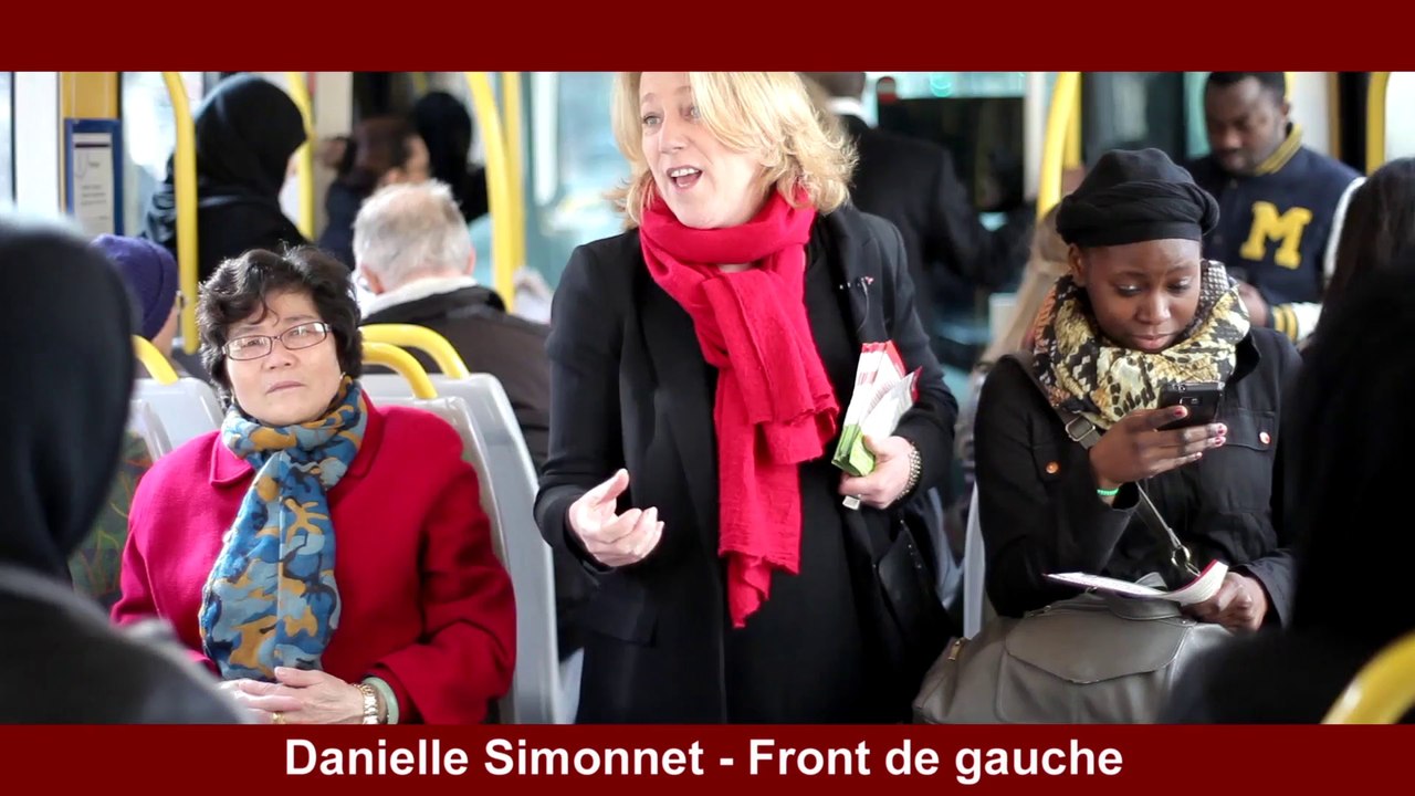Criée dans le métro d'annonce du meeting