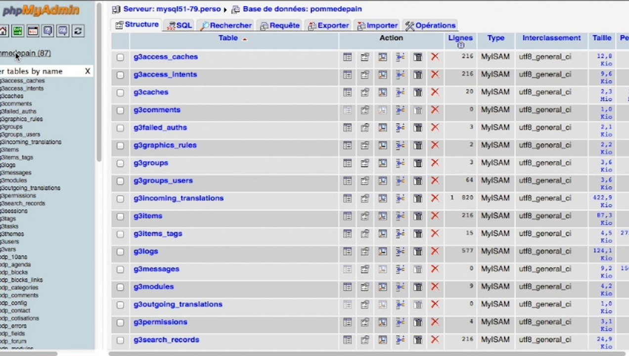 Tutoriel de sauvegarde d'une Base de données