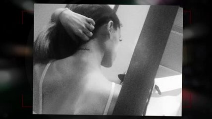 Download Video: Ariana Grande Gets Neck Tattoo