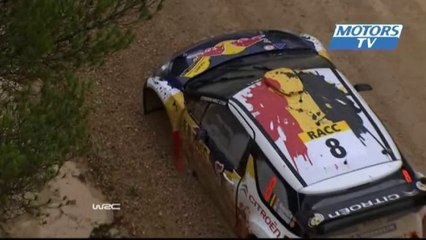2012 WRC Rally de Espana - SS2 Thierry Neuville and Petter Solberg Crash Out