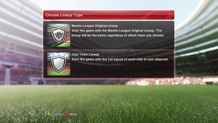PES 2014 - MASTER LEAGUE #01