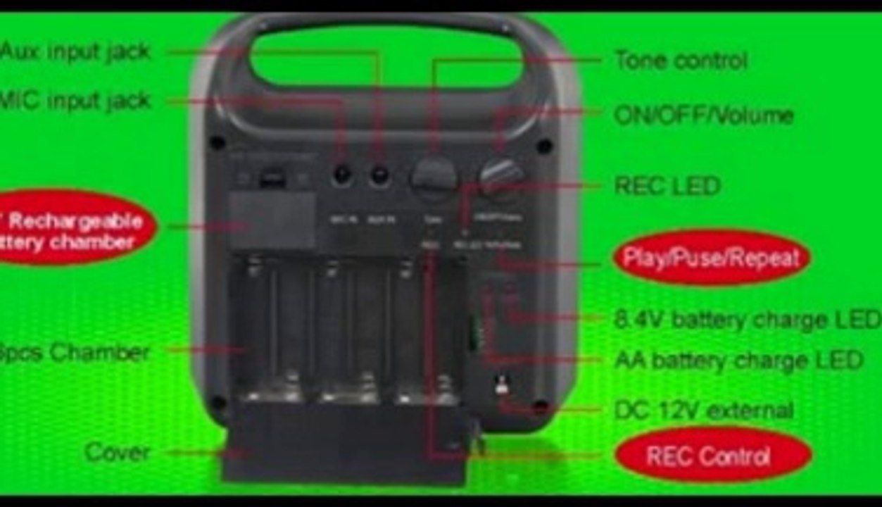 Hisonic Rechargeable & Portable PA Wireless System, HS110R