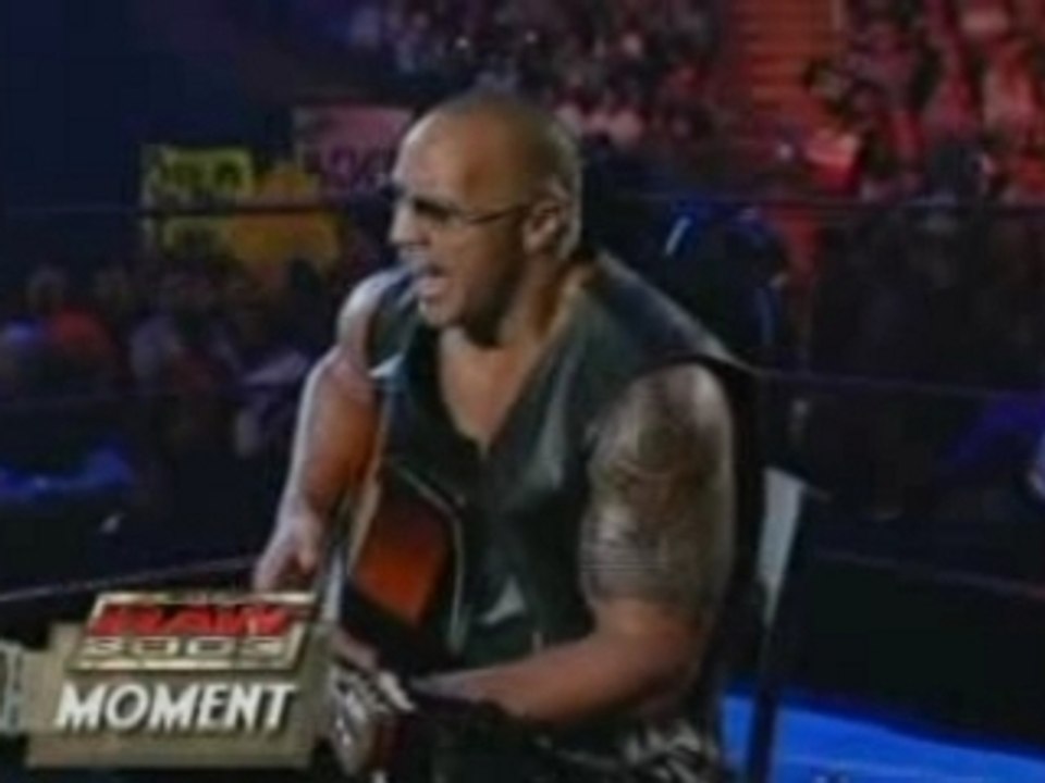 WWE - The Rock Sings To Sacramento
