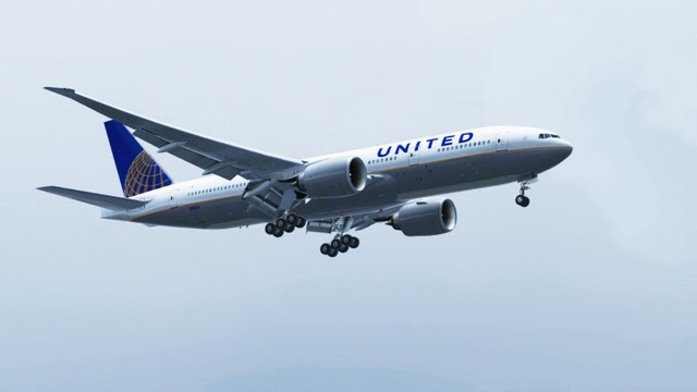 FSX United Boeing 777 Landing @ Miami RWY 30 ( HD )