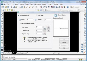 Rectangular array ohd