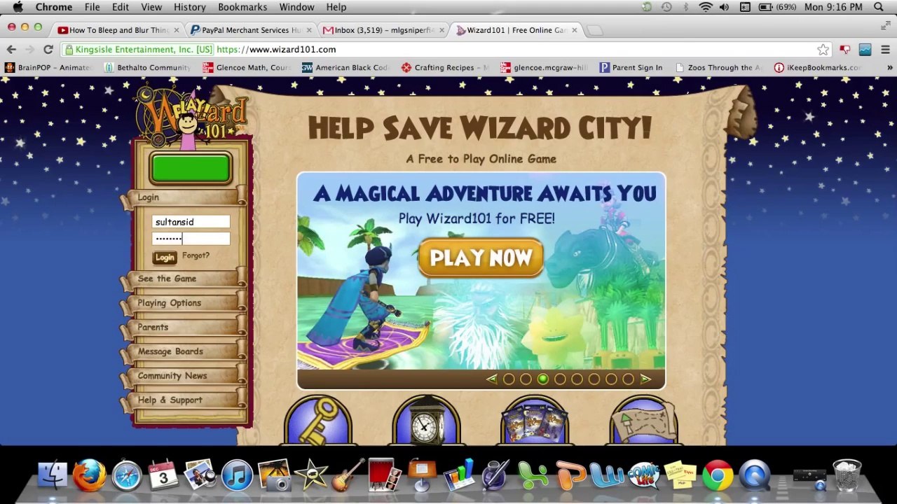 PlayerUp.com - Buy Sell Accounts - Wizard101 Level 74 Fire account for sale!