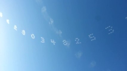 Nombre Pi dans le ciel à Austin au Texas