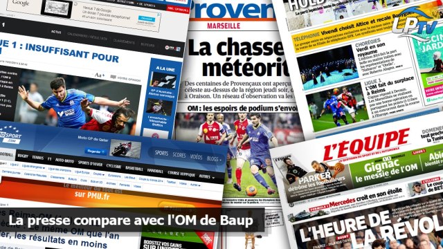 La presse compare avec l'OM de Baup