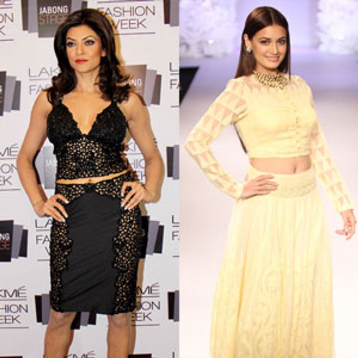 Sushmita, Diya rock the ramp