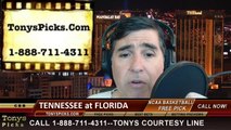 Florida Gators vs. Tennessee Volunteers Pick Prediction NCAA College Basketball Odds Preview 3-15-2014