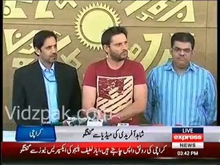 Shahid Afridi Media Talk 15th March 2014