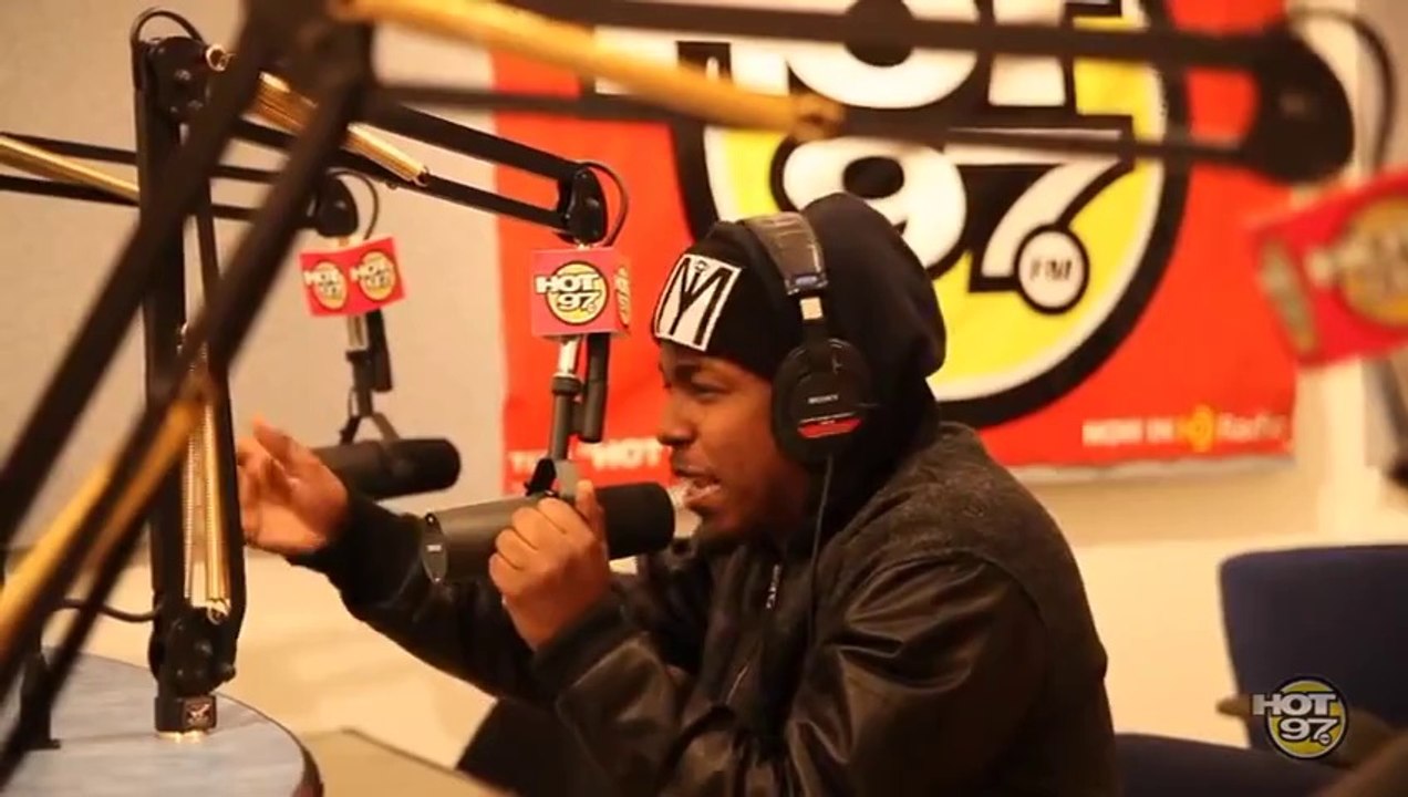 Kendrick Lamar "Wu-Tang Clan Aint Nuthing Ta Fuck Wit" Freestyle @ Hot 97 "In Flex We Trust" with Funkmaster Flex, 01-23-2013 Pt.3