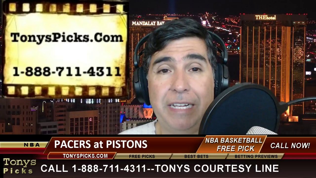 Detroit Pistons vs. Indiana Pacers Pick Prediction NBA Pro Basketball Odds Preview 3-15-2014