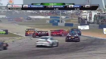USCC 2014 12 Hours Sebring Malucelli and others crash