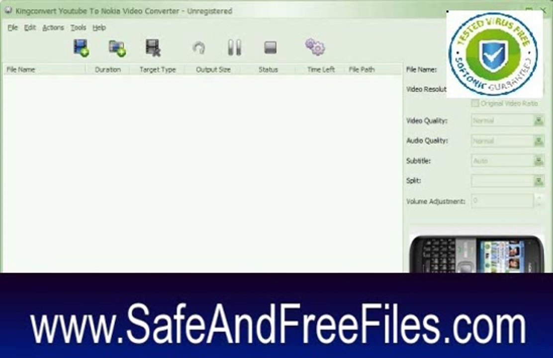 Get KingConvert Youtube To Samsung Mobile Phone Video Converter 5.3 Activation Key Free