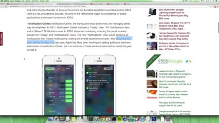 NEW iOS 8 LEAKS  Notification Center Updates, CarPlay, New Maps, Healthbook!
