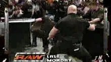 WWE - Goldberg Spears Rosie Through a Ba