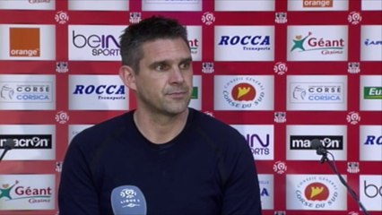 Conf de presse J.Gourvennec après Ajaccio-EAG