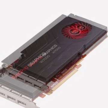 AMD FirePro W7000 4GB GDDR5 4DisplayPort PCI-Express Workstation Graphics Card 100-505634