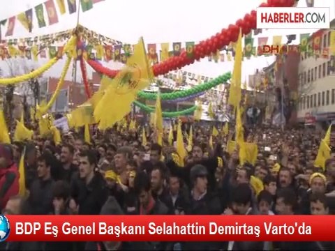 BDP Eş Genel Başkanı Selahattin Demirtaş Varto'da