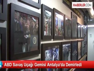 ABD Savaş Uçağı Gemisi Uss George Hw Bush, Antalya Açıklarına Demirledi