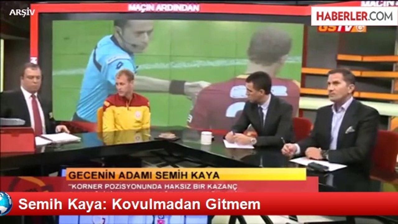 Galatasaray Semih Kaya'a Plaket Verecek.