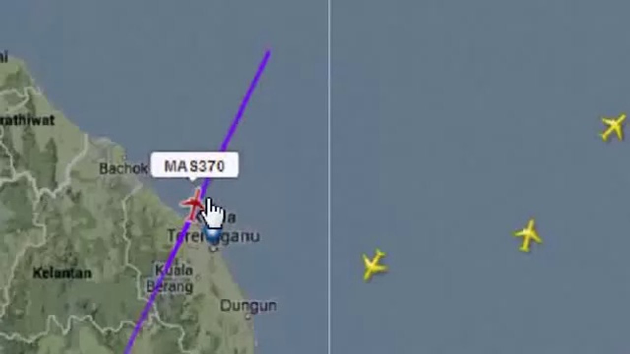 Malaysia Airlines MH370 disperso playback Flightradar24
