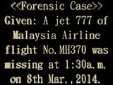 2.Wong's Forensic Mathematics: Kidnapped MH370 Plane Crashed at 8N,87E http://ptfm.orgfree.com