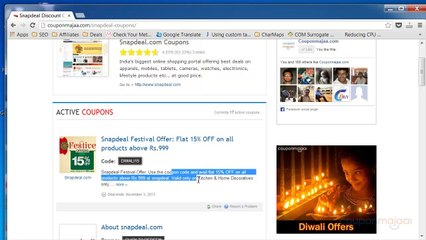 Download Video: Snapdeal Coupons - How To Get Discounts (HD 720p)