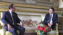 Parigi - L'arrivo del Presidente del Consiglio Matteo Renzi (15.03.14)