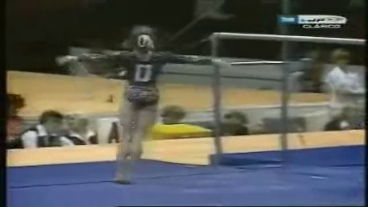 1977 Euros UB Mukhina perform Korbut Flip